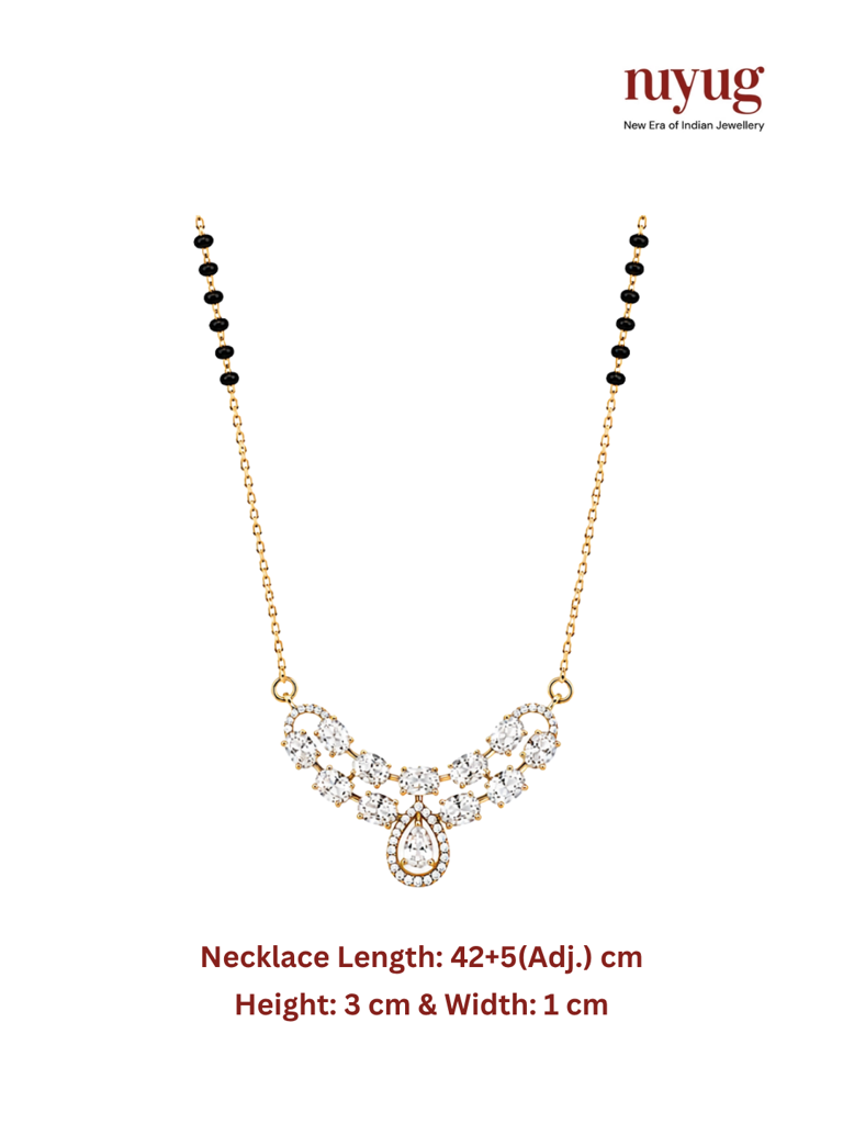 Eternity Solitaire Mangalsutra Necklace Set : YI24A1032N
