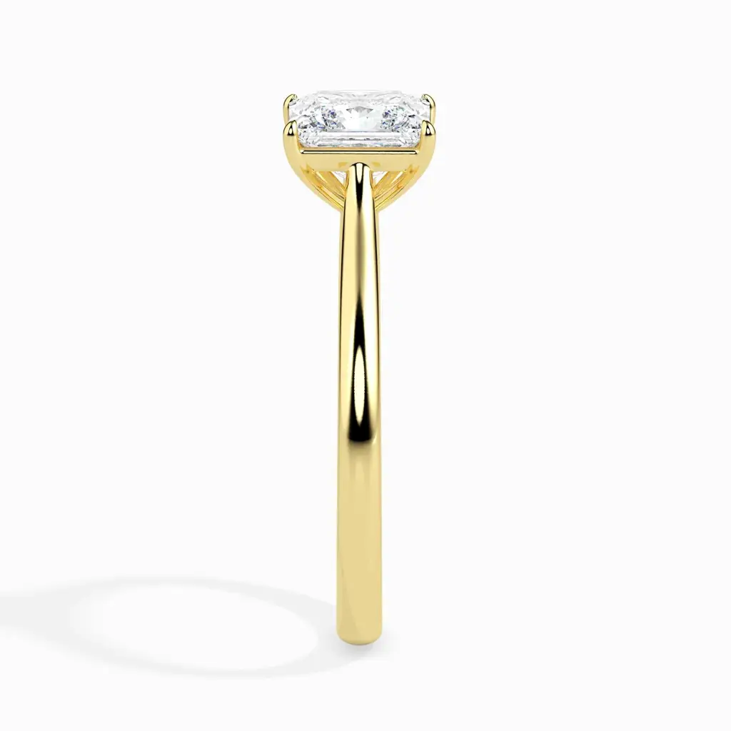 1 Carat Princess Solitaire Ring : 09kRoseZNR83F10