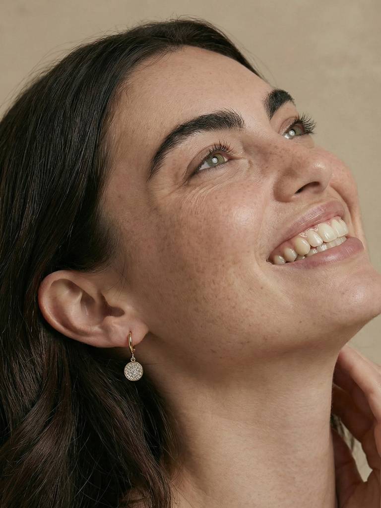 Crystal Cluster Drop Earring For Women - Waterproof & Anti-Tarnish : ER0429