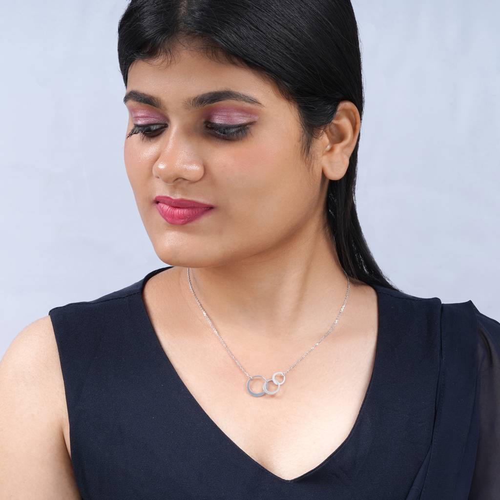 Eclipse Harmony Pendant – Silver & Gold In Perfect Balance : TRPBJX0046Silver