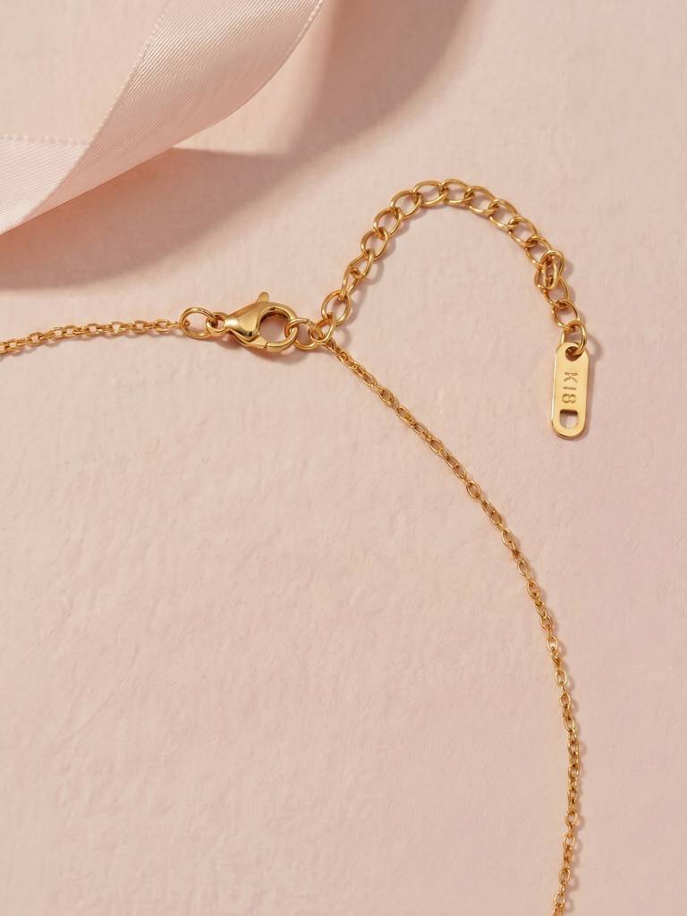 Mini Heart Bar Layer Necklace For Women - Waterproof & Anti-Tarnish : NK0696