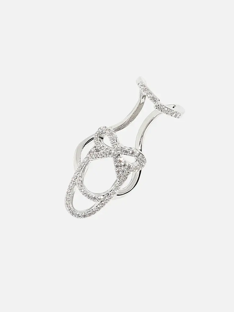 Carole-Silver-Plated Nail Ring : SOHIRG9519