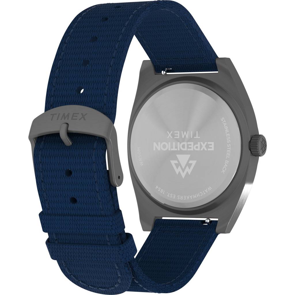 Timex Capstone Round 39Mm Blue Dial Analog Men Watch - Tw2Y18200Uj : TW2Y18200UJ