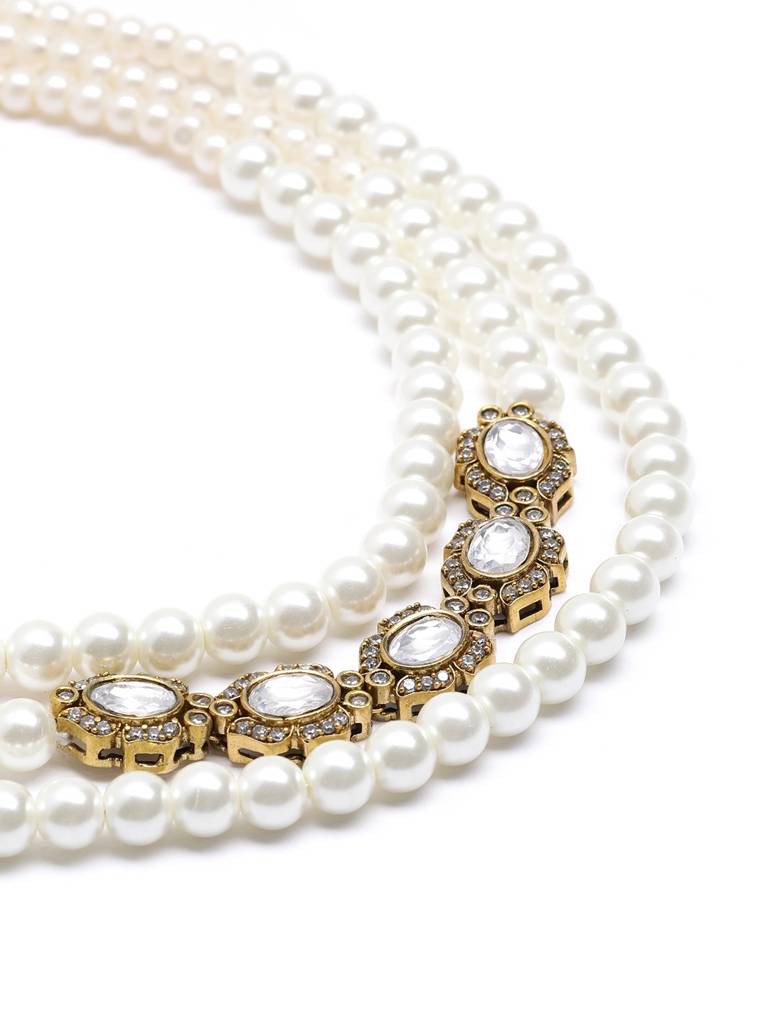 Naira Fresh Water Pearl Layered Necklace : YI24A0783N