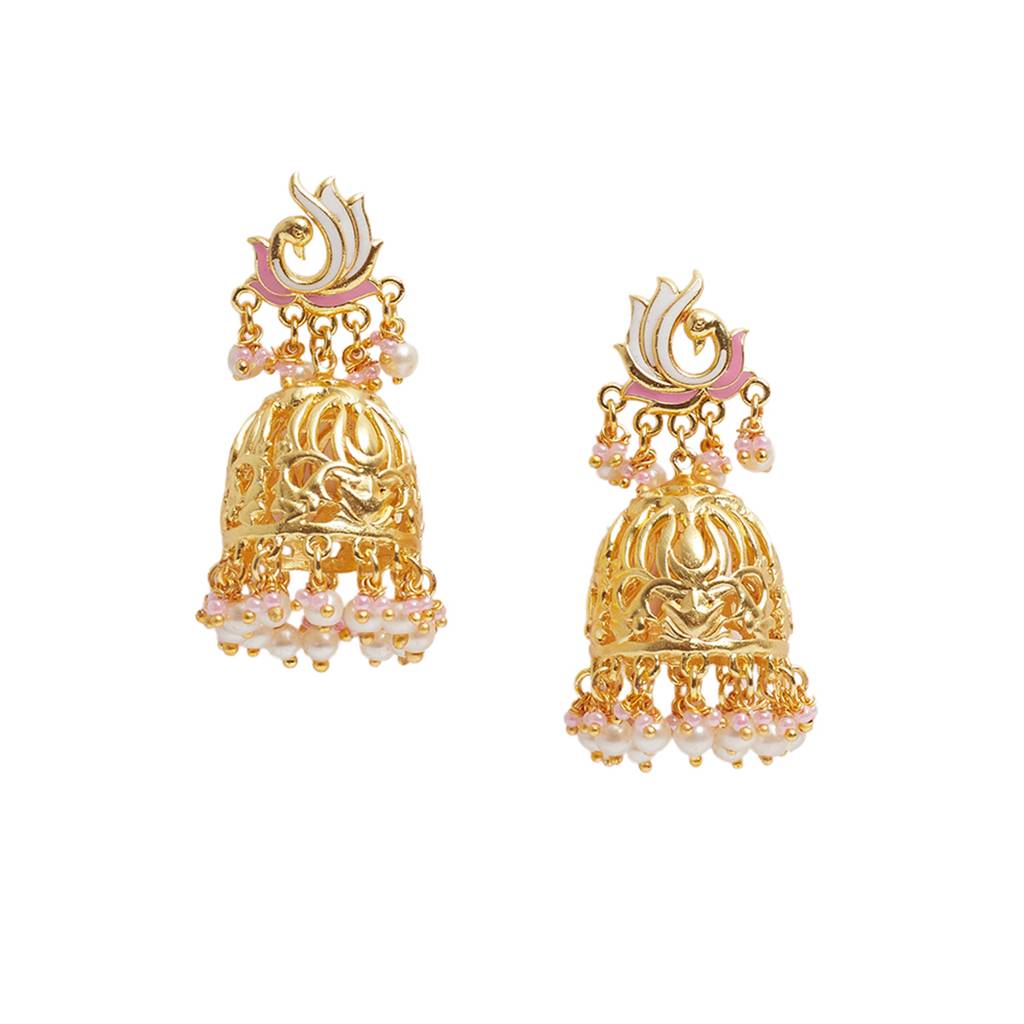 Traditional Necklace With Pearls And Lotus Design : 8905124444575