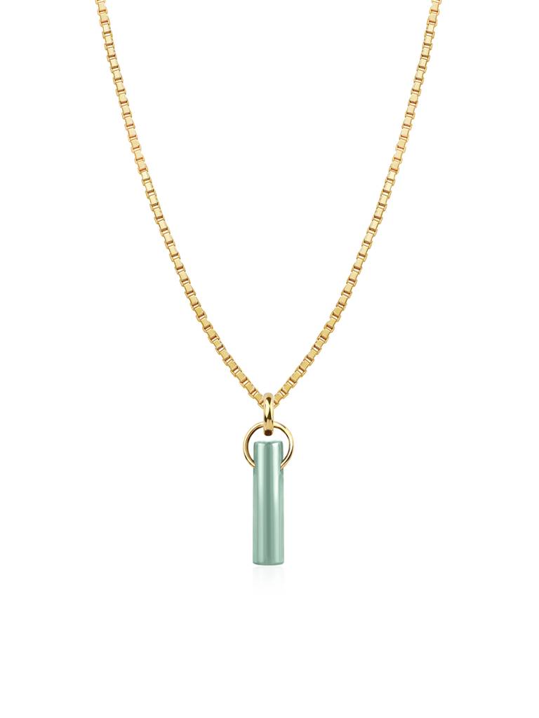 Zia Birthstone Necklace (Aug) : AHBSNC108