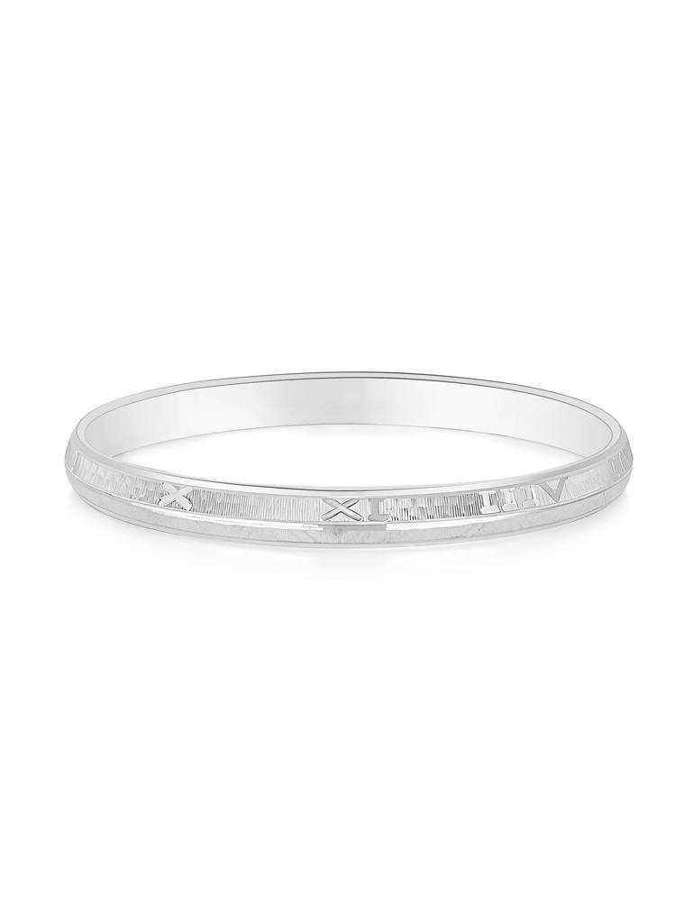 Touch925 Pure 925 Silver Roman Numeral Men Kada : CEGB232