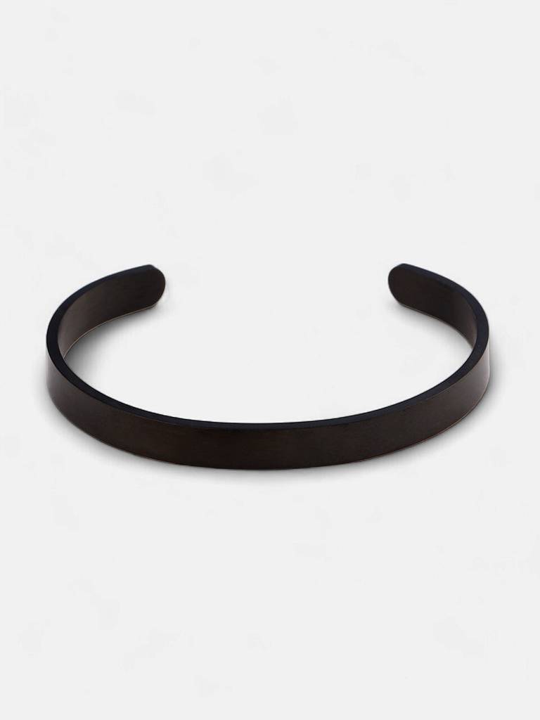 Men'S The Minimal Cuff Bracelet - Onyx Black : FABR1117