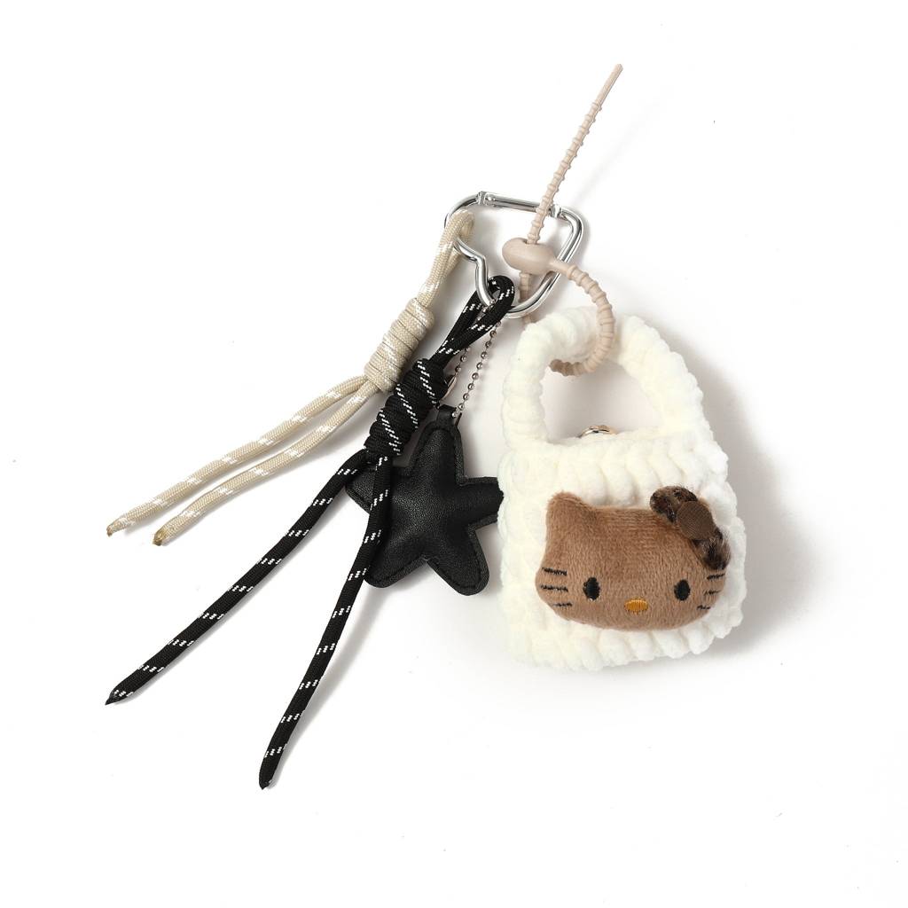 Hello Kitty Crochet Bag Charm : C-BG-0033-WH