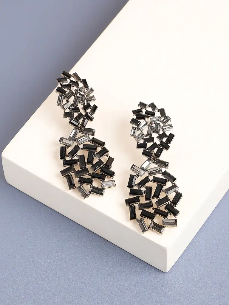 Shanika-Gold Plated Designer Stone Party Drop Earring For Women : SOHEAR4815