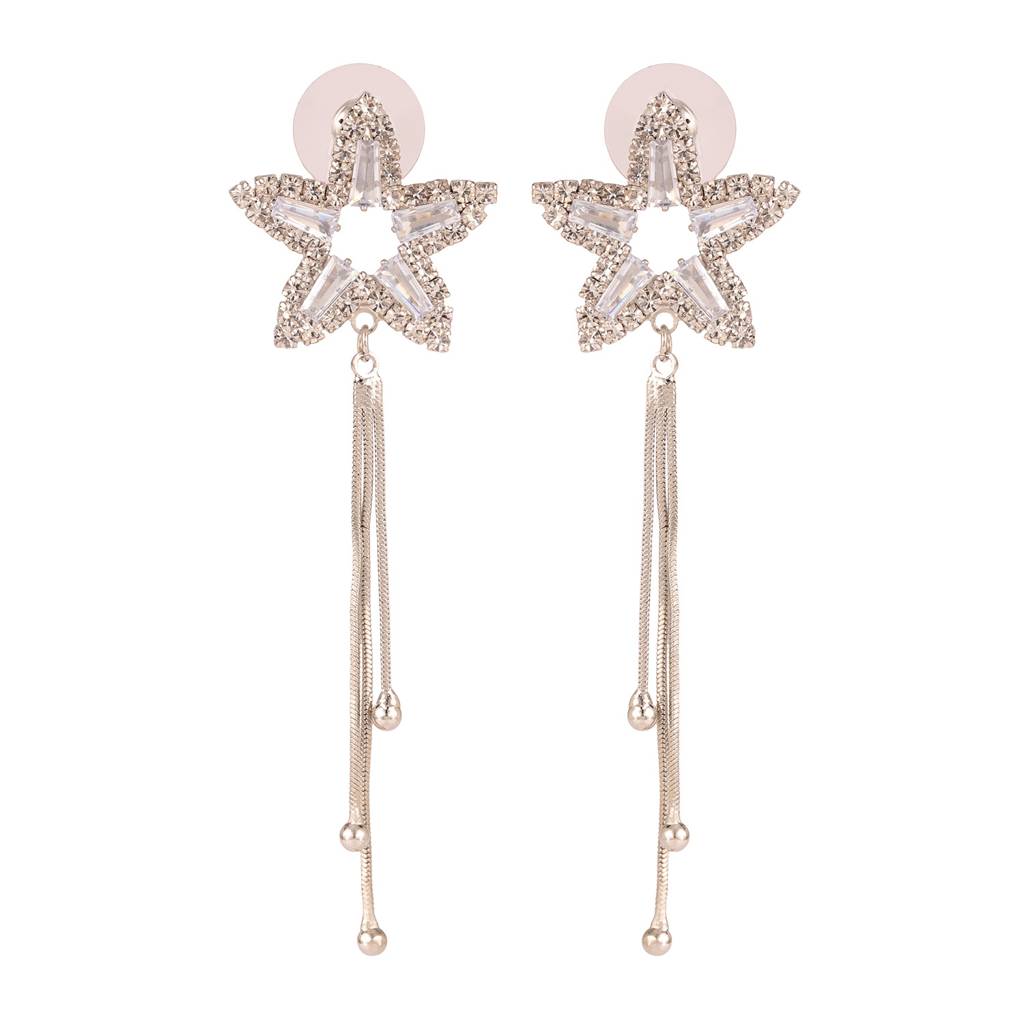 Korean Bling Twilight Starfall Earrings : 8905124563542