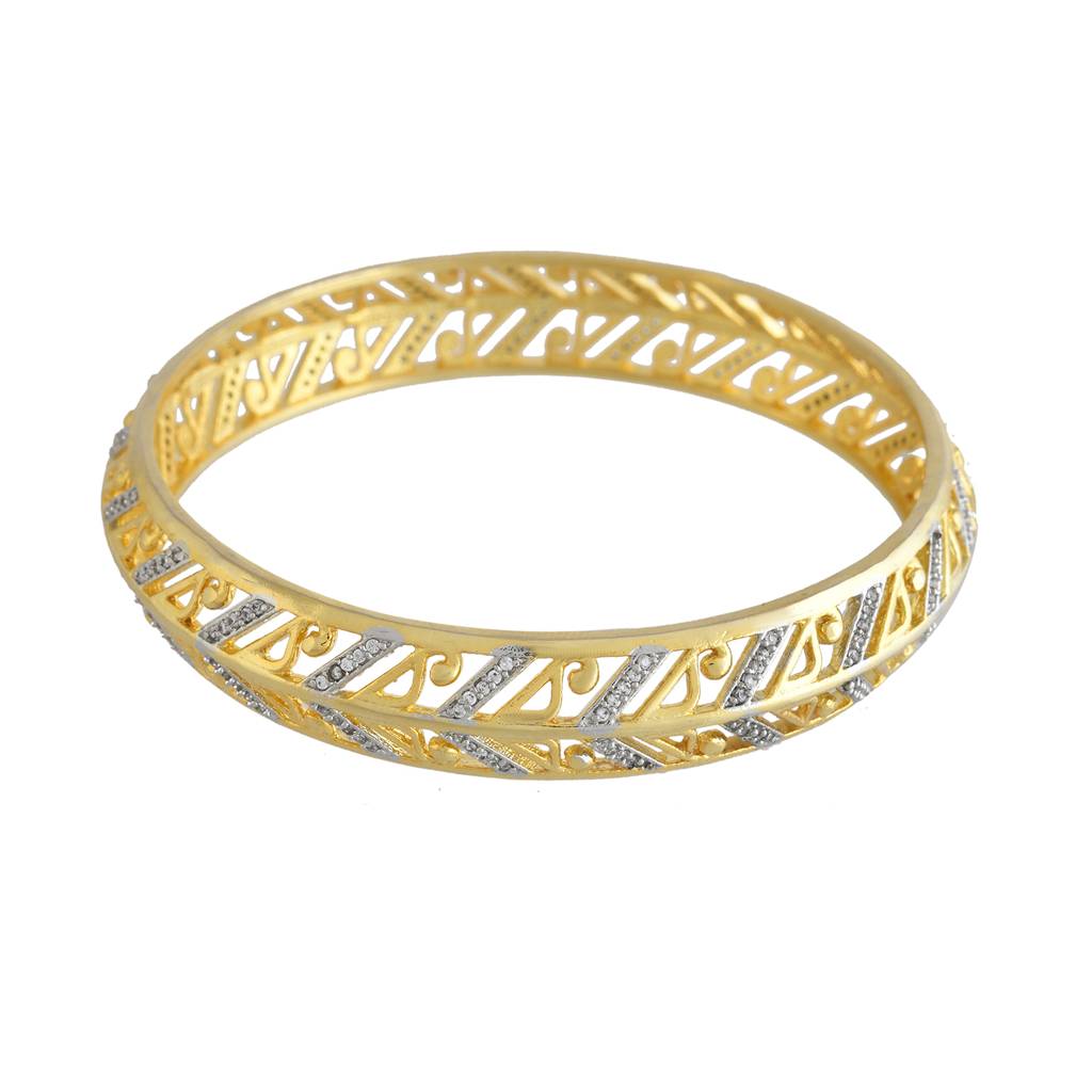 Alpana Timeless Elegance Bangle|Bangles For Women|Women Bangles|Gold Bangles For Women|American Diamond|Festiv : 8905124543407