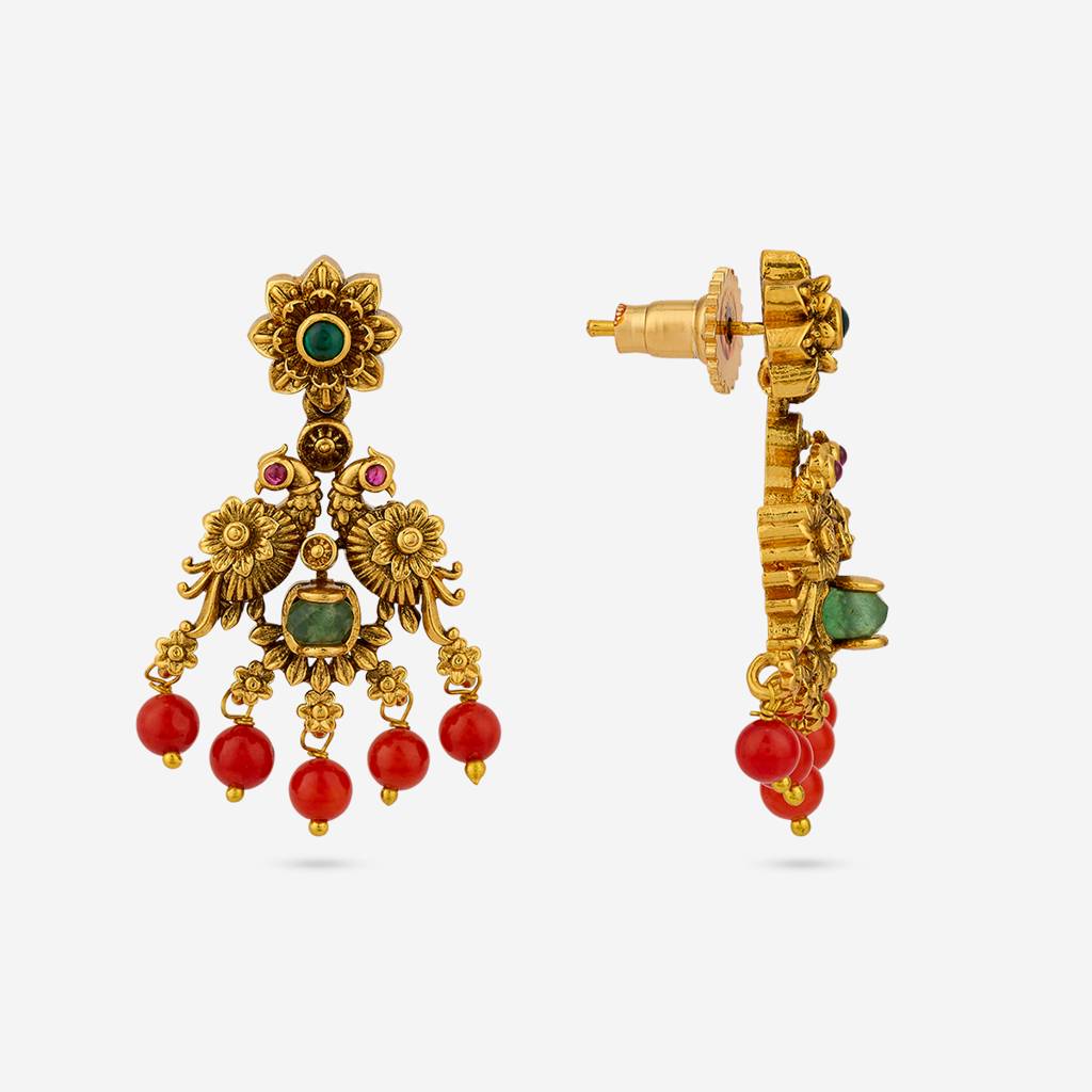 Green Gold Plated - Bridesmaid Temple Necklace - 447973 : 447973
