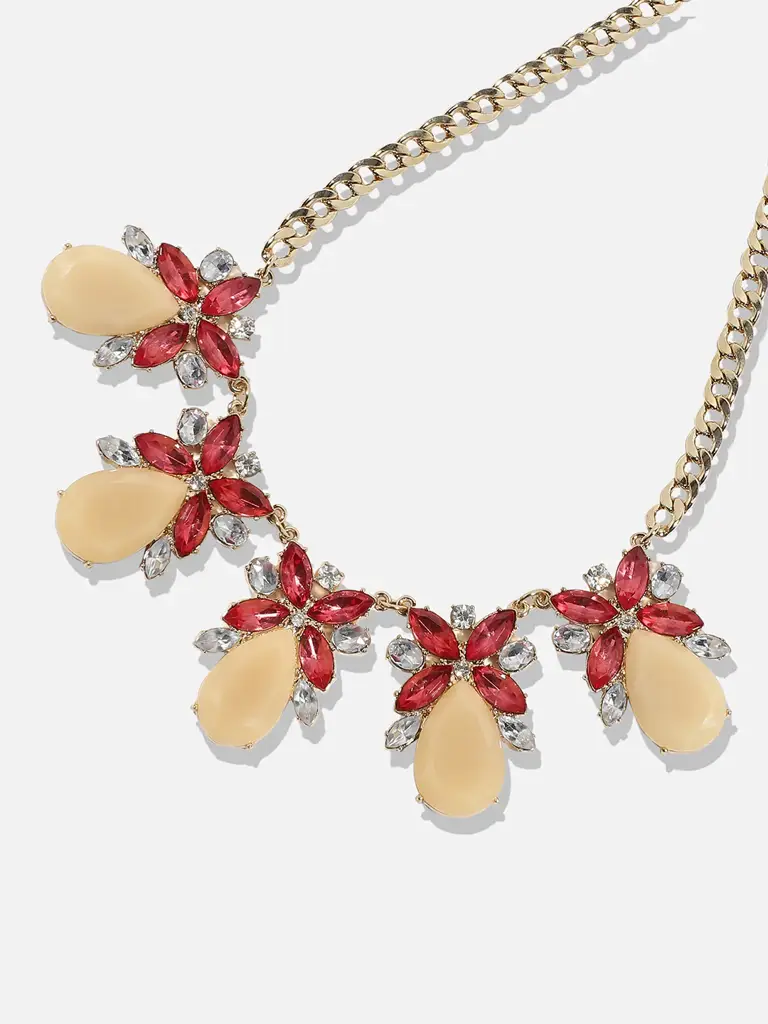 Jai-Multi-Colour Acrylic Crystal Necklace : SOHNCK3588