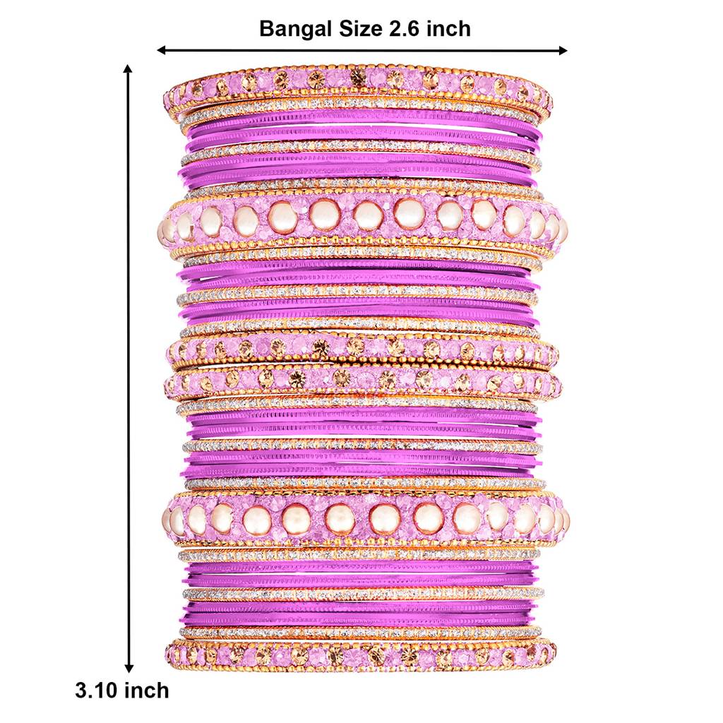 Metal Chuda Bangle Set For Women Wedding Bridal Indian Traditional Ethnic Jewellery : PF51B42PK