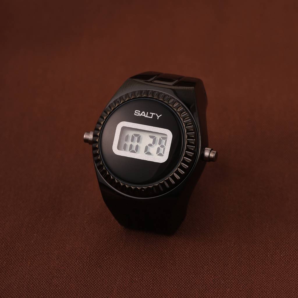 The Yearner And The Darling Watch Rings For Couple : WTRC-002-BK-G
