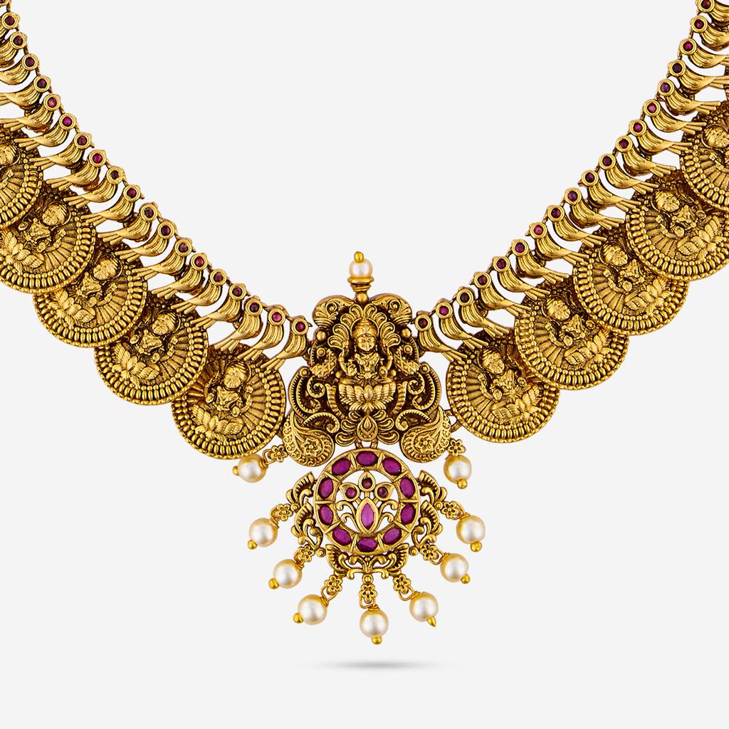 Ruby Gold - Plated Bridesmaid Antique Necklace - 462673 : 462673
