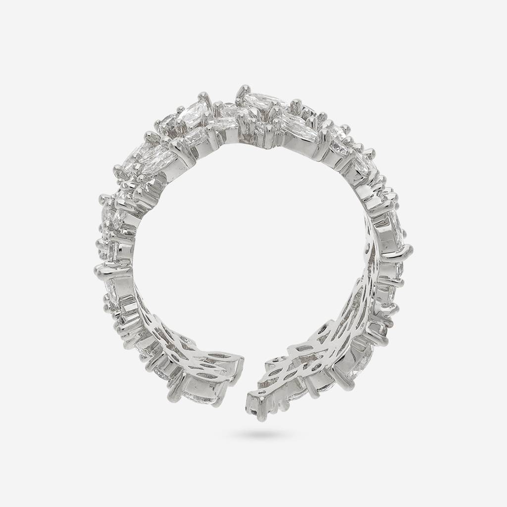 Plated Casual Wear Trendy Zircon Finger Ring - 464262 : 464263