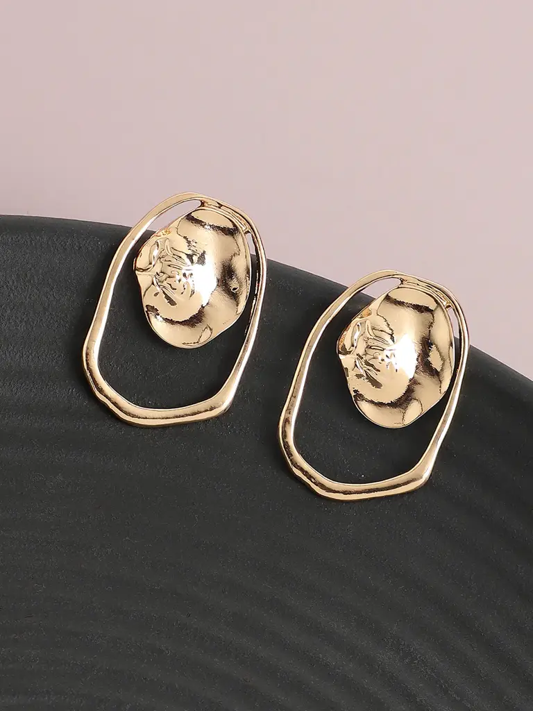 Shulammite-Gold Plated Designer Stone Party Drop Earring For Women : SOHEAR4895