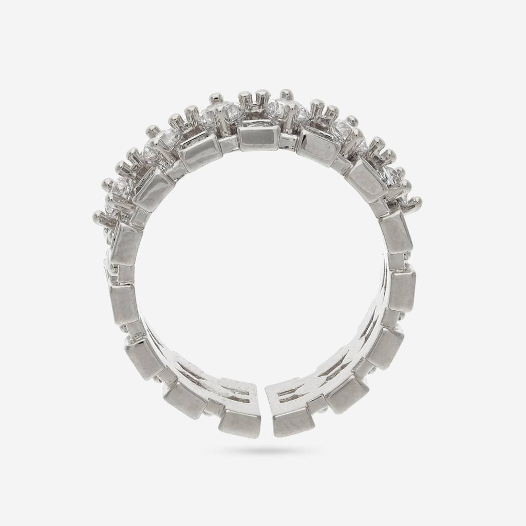 Plated Casual Wear Trendy Zircon Finger Ring - 464132 : 464133