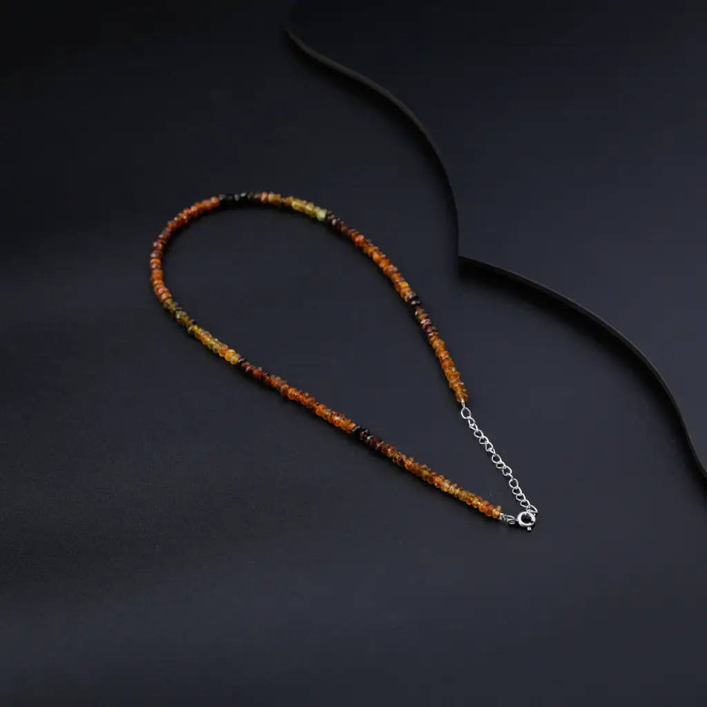 Tourmaline Silver Necklace : 79895703
