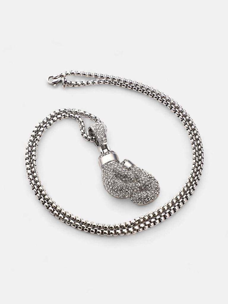 Men'S The Boxing Glove Pendant Necklace - Metallic Silver : FAPD1104