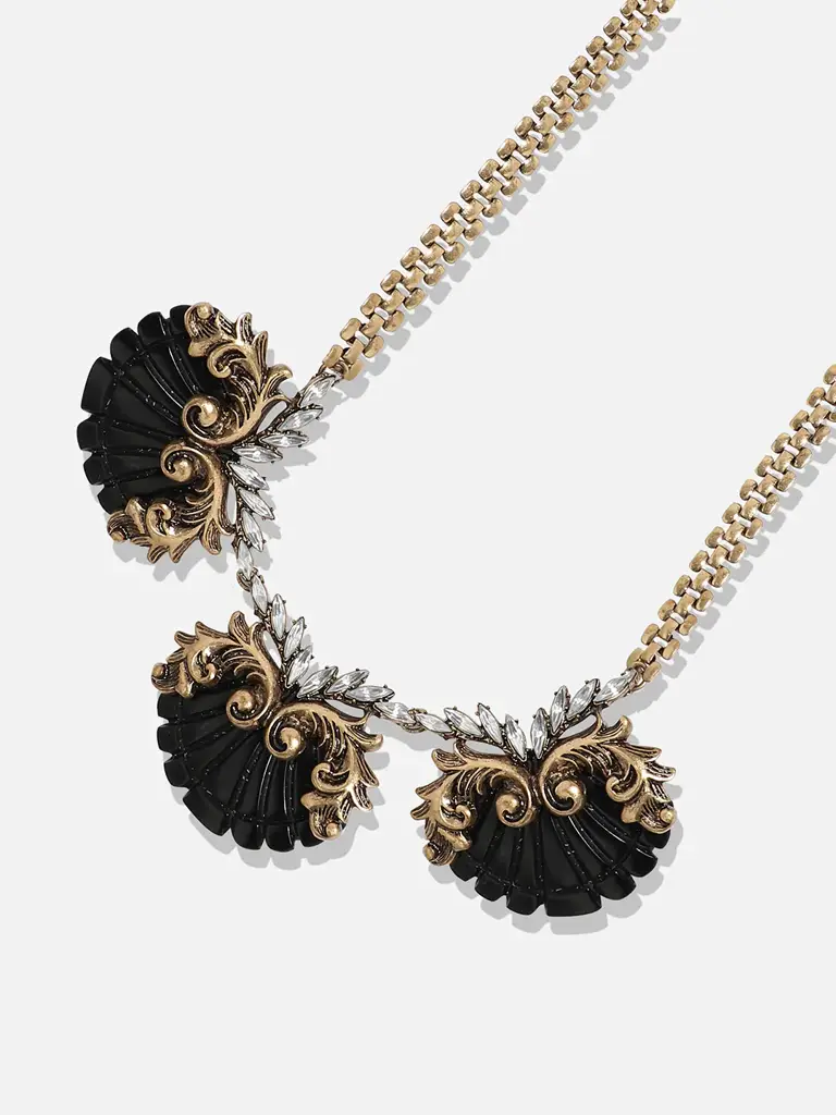 Sheba-Acrylic Crystal Gold Plated Choker Necklace : SOHNCK3525