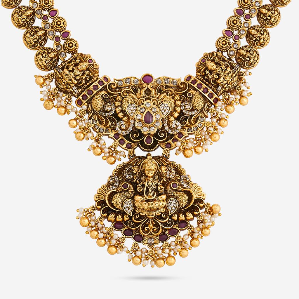 Ruby Gold - Plated Bridesmaid Antique Necklace - 458803 : 458803