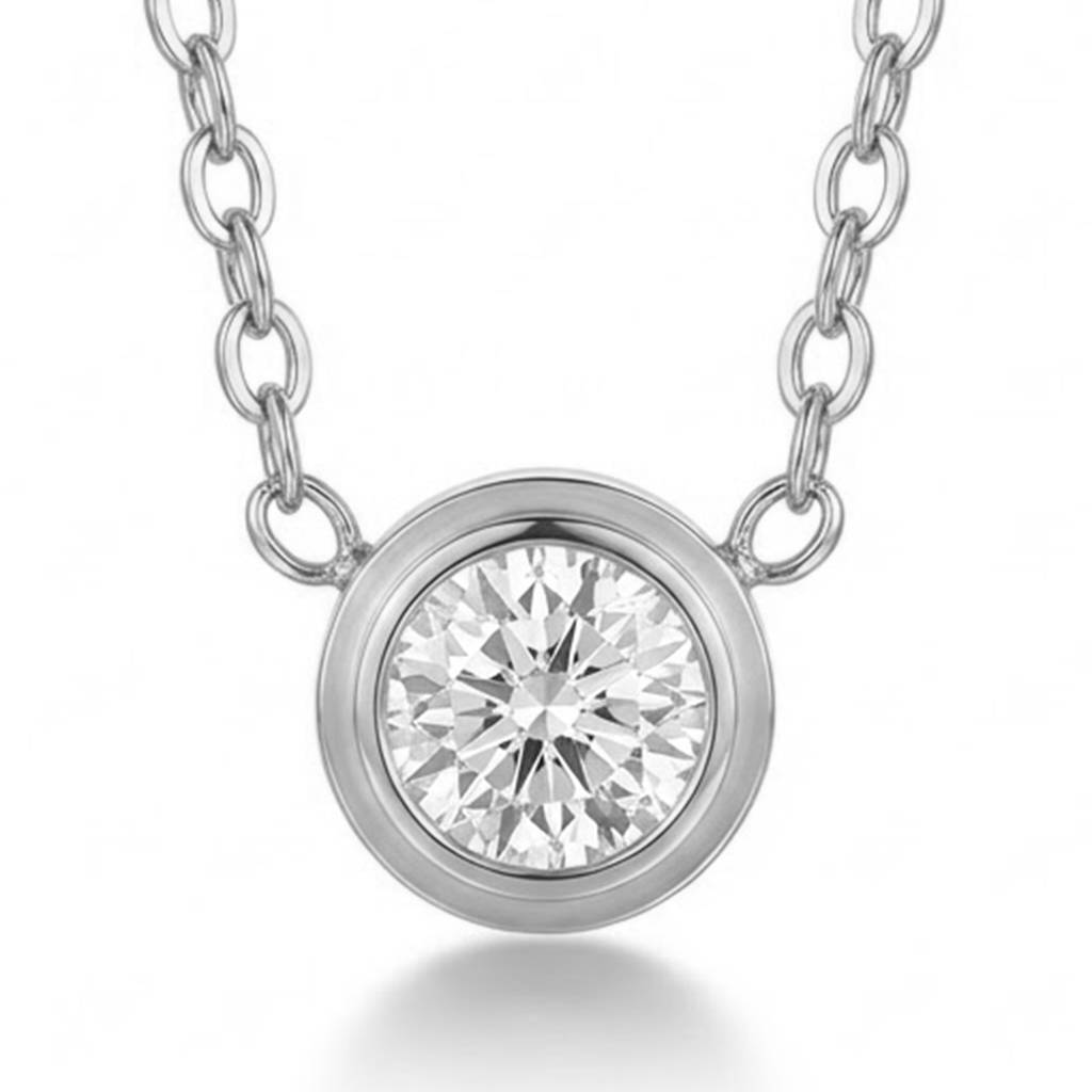 Crystal Studded Pendant Chain Necklace Fashion Jewellery For Women & Girls : PX9P83S