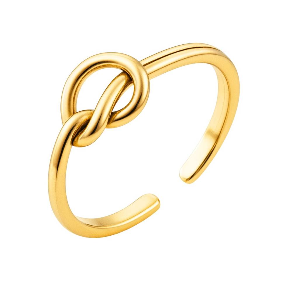 Adjustable Knot Toe Ring - Sterling Silver : TR-0013_YG