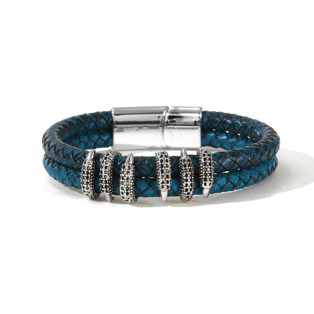Darkforge Clawed Bracelet - Blue : MB1S1010-S-DBU