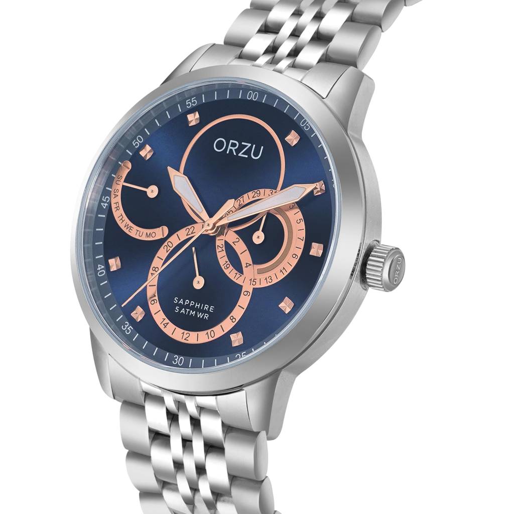 Multifunction Dial Men'S Watch - Mm40041 | Stainless Steel Case & Solid Band | Sapphire Glass | Band Watch For Men : MM40041