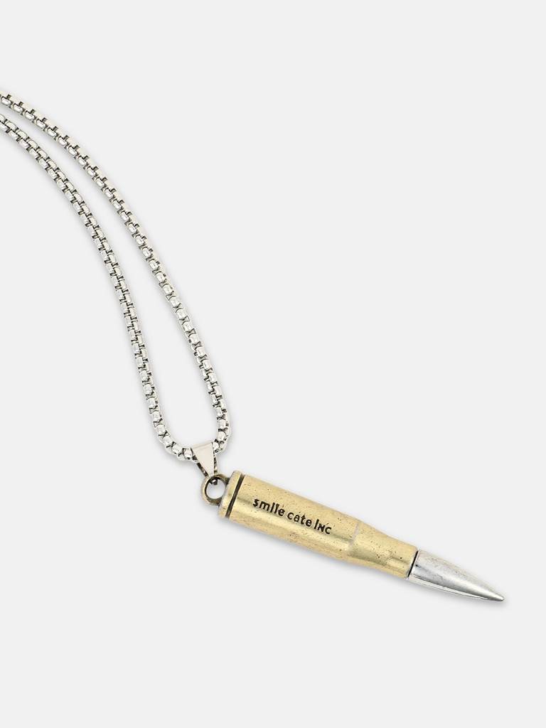 Men'S The Bullet Pendant Necklace - Metallic Silver : FAPD1153