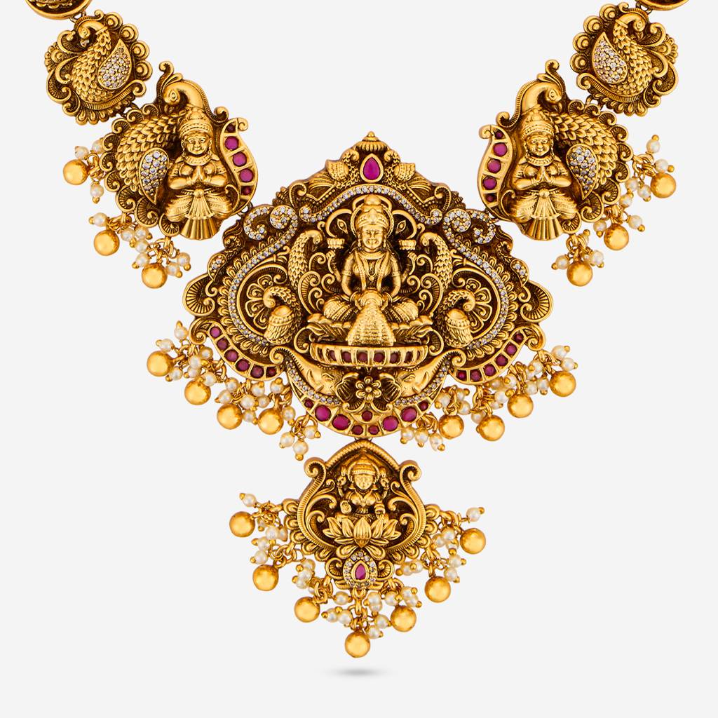 Ruby Gold - Plated Bridesmaid Antique Necklace - 469535 : 469535