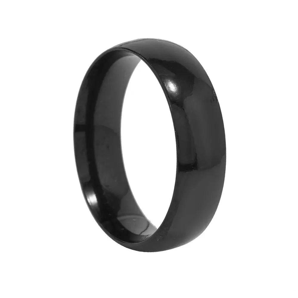 Curved Black Nugget Ring : MR1S0644-10