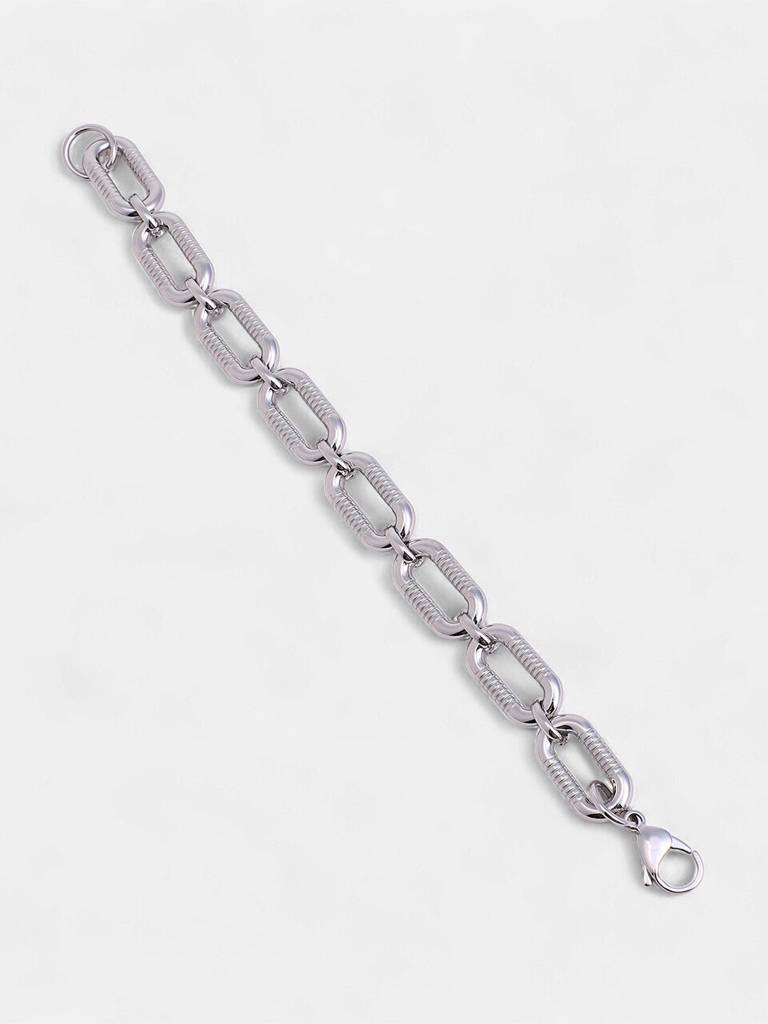 Men'S The Link Chain Bracelet - Metallic Silver : SOHIBR6437