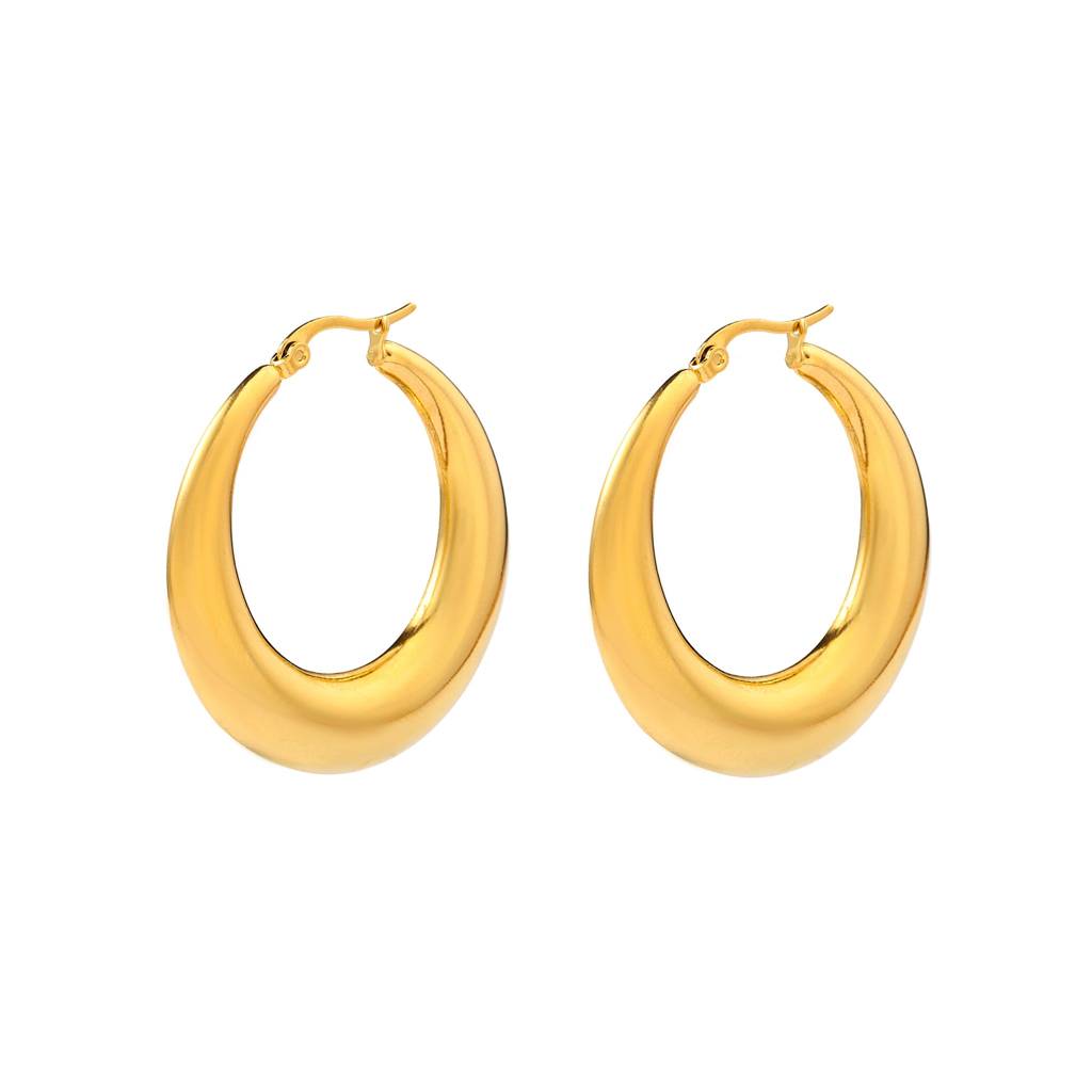 Cherubic Gold Hoop Earring : ES13367-G