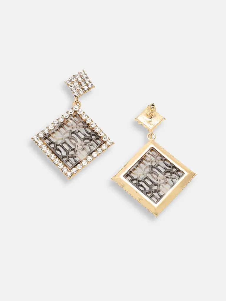Leola-Gold Plated Party Designer Drop Earring For Women : SOHEAR4199
