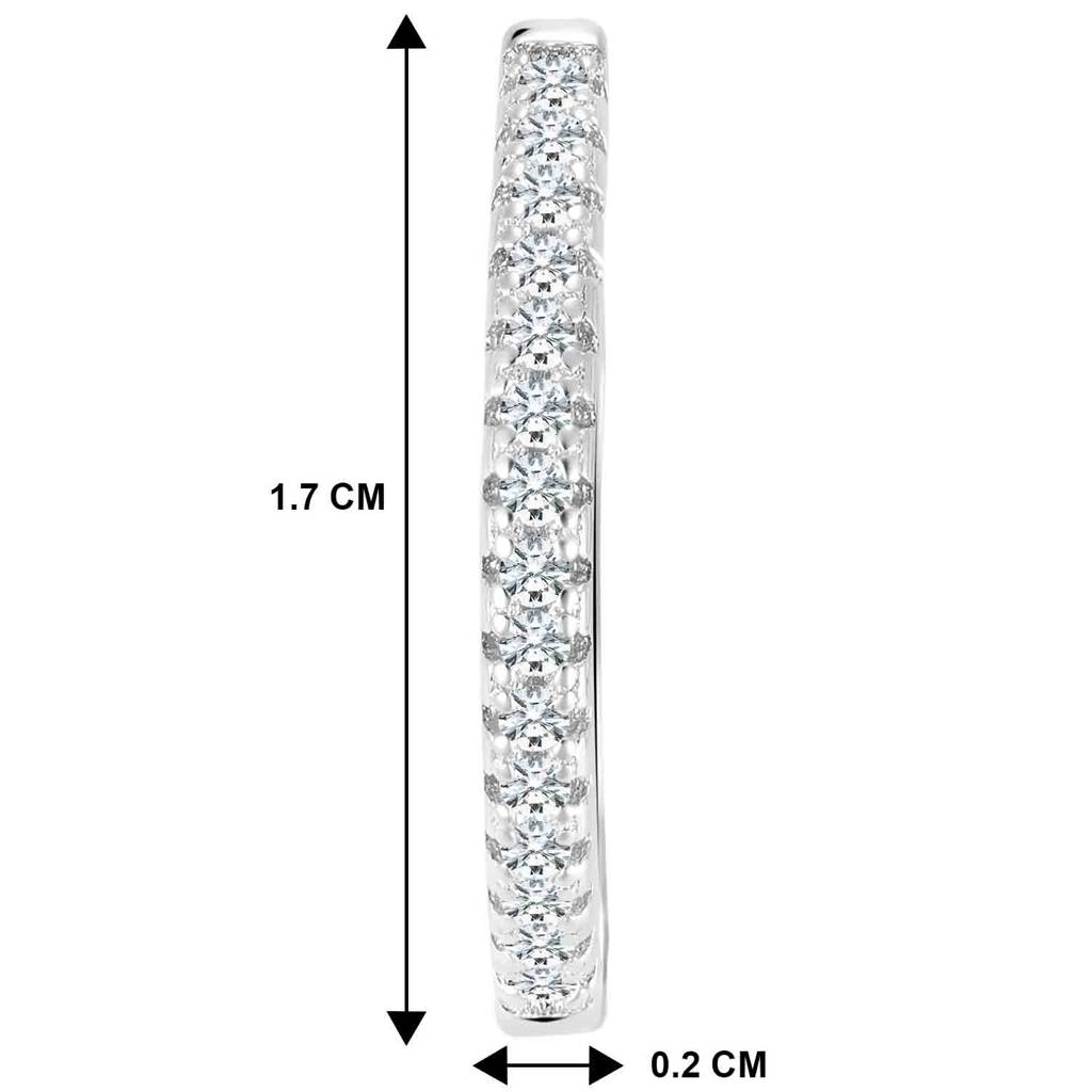 Combo Set Gold And Silver Plated Cubic Zirconia Studded Fancy Hoop Earrings Contemporary Fashion Jewellery  : PX8E207G-PF23E11