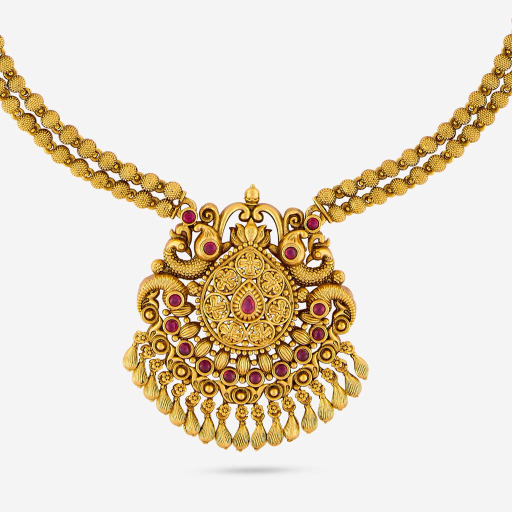 Ruby Gold - Plated Bridesmaid Antique Necklace - 449476 : 449476