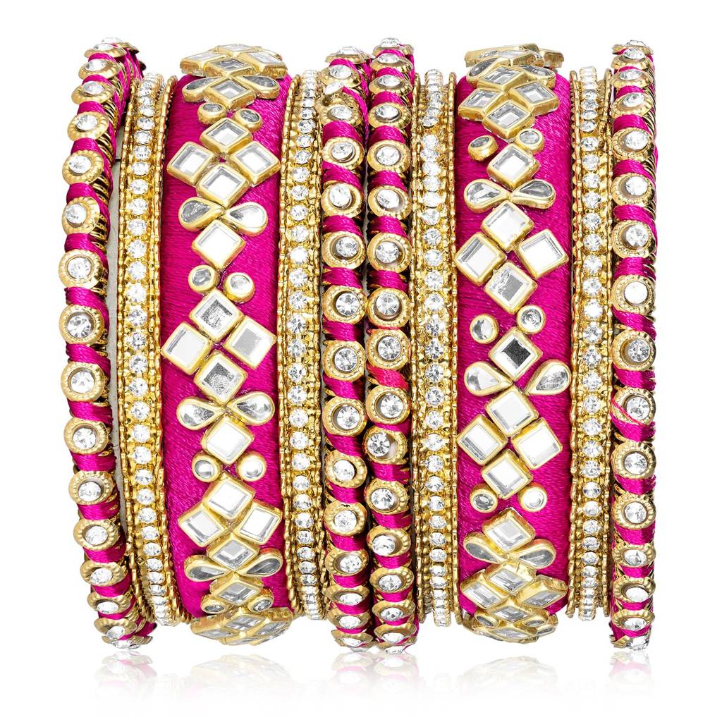 Studded Traditional Chuda Bangle Set For Women : PF51B105RPW