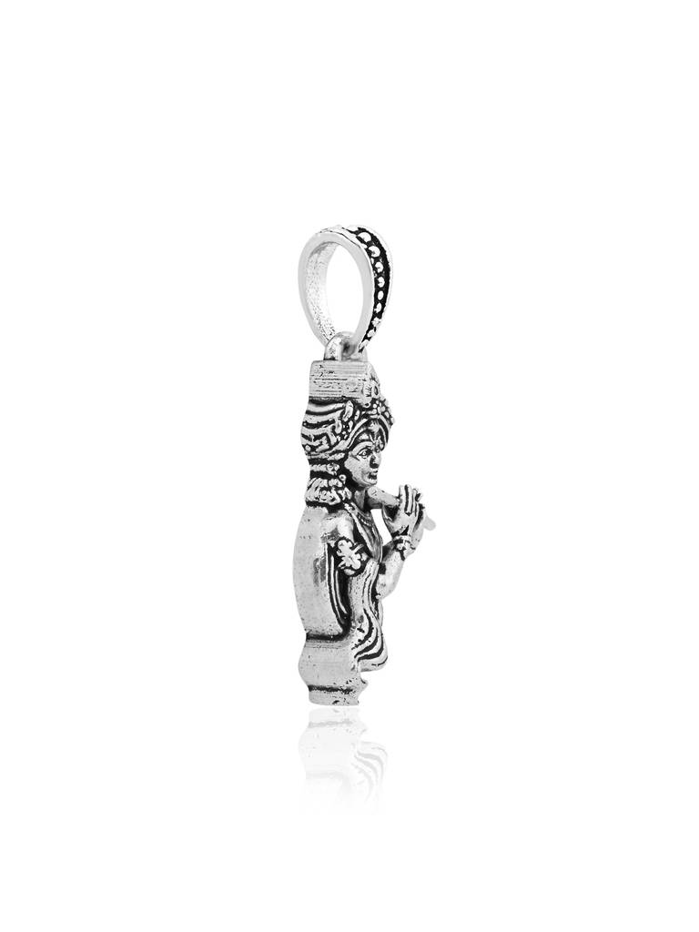 Touch925 Pure 925 Silver Divine Krishna Flute Pendant : BLGL111