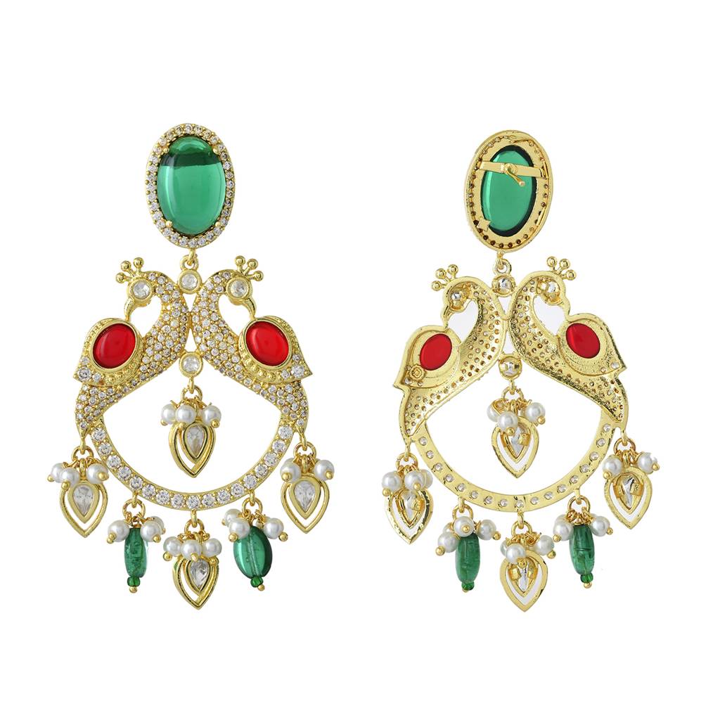 Panchhi Mayurika Chandbali Earrings : 8905124548556