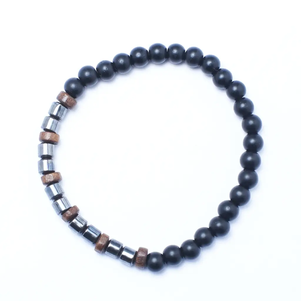 Set Of 3 Jacinth Protective Beaded Bracelets : MB3C0901