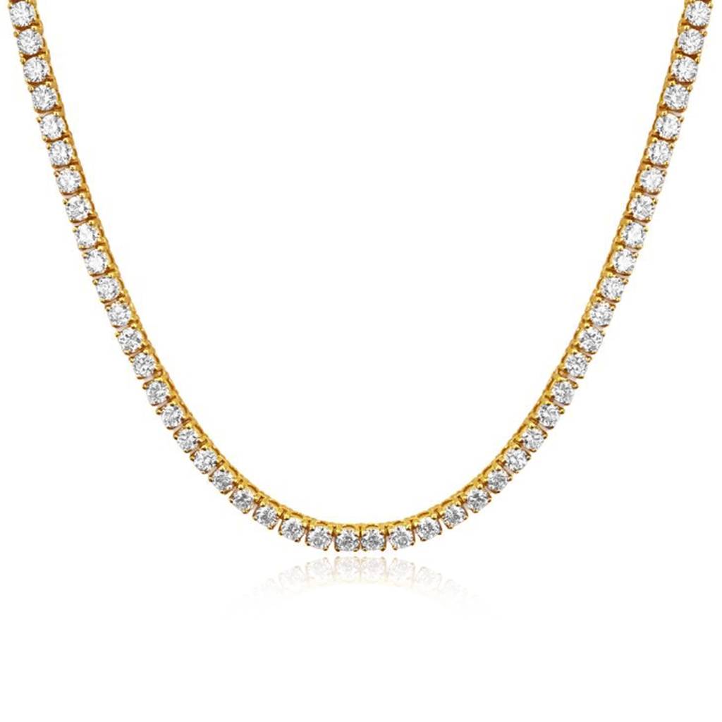 Crystal Studded Tennis Necklace Chain Fashion Jewellery For Women & Girls : PX9N196G