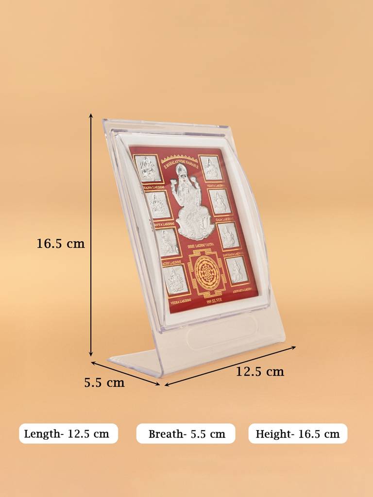 999 Silver Ashta Lakshmi Yantra : BOGFT252