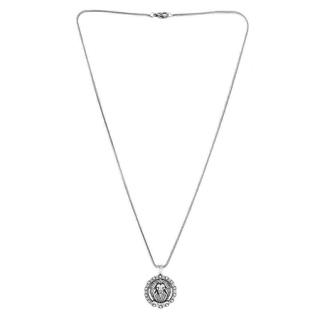 Statement Silver Roar Mens Pendant : 8905124565638