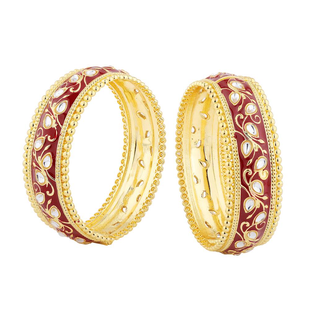 Queens Of Rajasthan Zariya Openable Bangles : 8905124574418