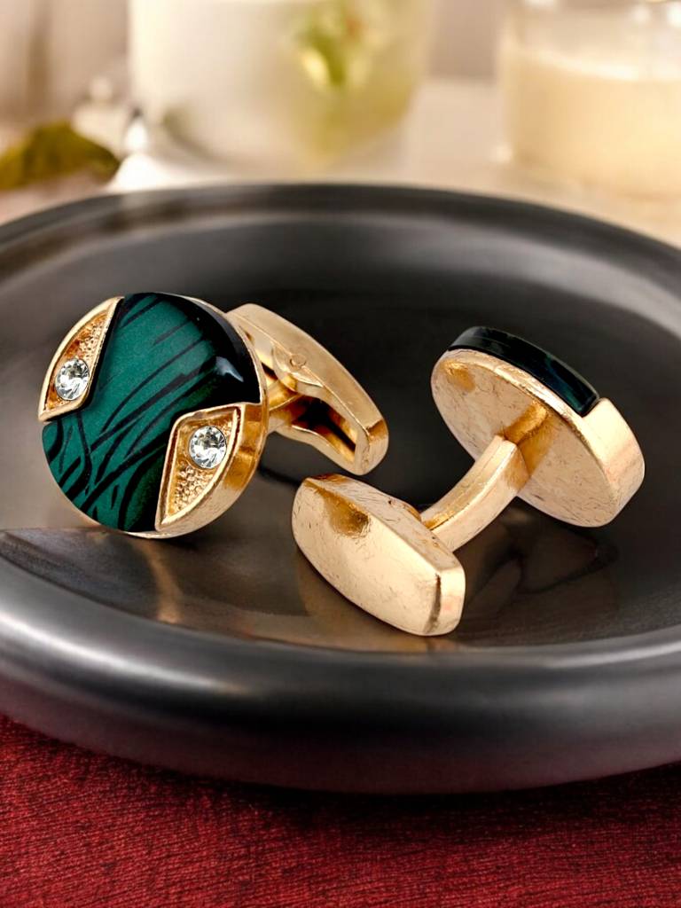 Men Jewellery Sleeve Button Cuff Shirt Button, Blazer Cufflinks Pair Set For Men. : 300-CHC4-1008B-G
