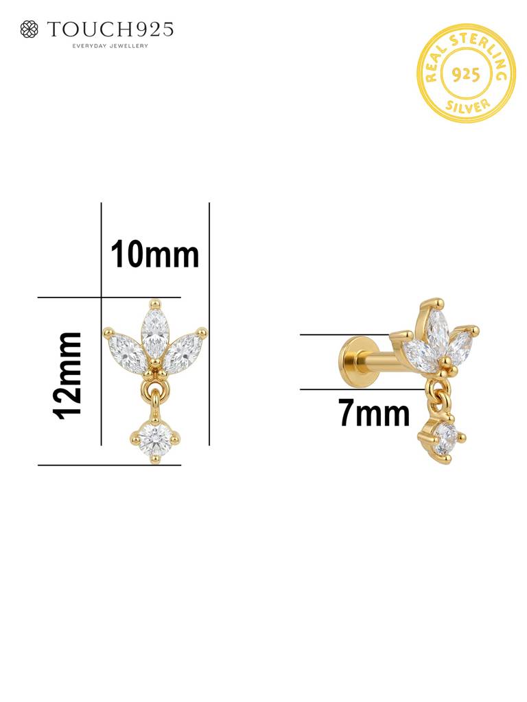 Marquise Bloom Nose Pin : EONP4030